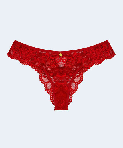 Calcinha Renda Biju Plus Size Jackie Lingerie Calcinha Renda