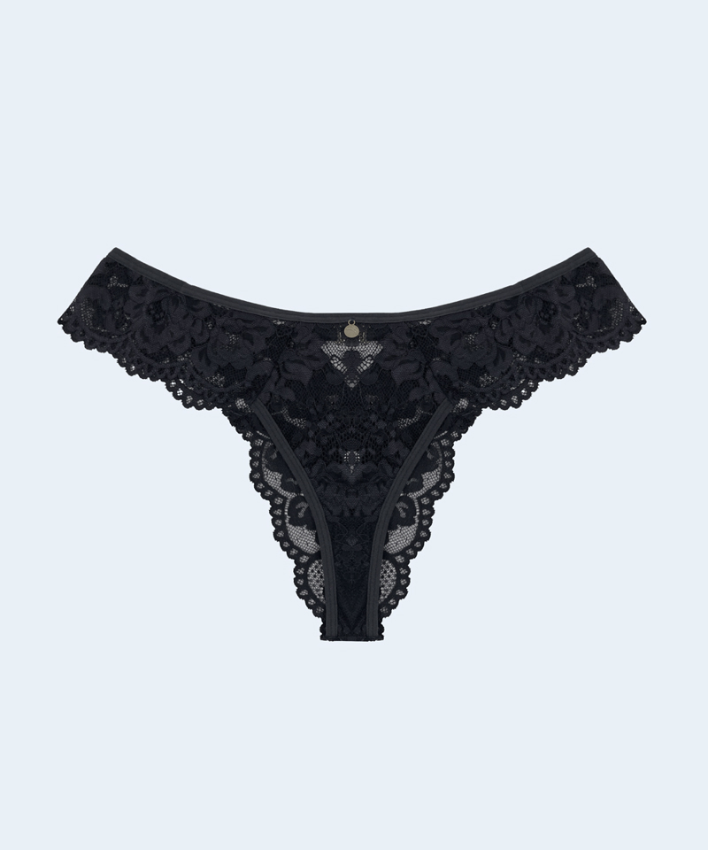 Calcinha Renda Biju Plus Size JACKIE LINGERIE Calcinha Renda Biju Plus Size JACKIE