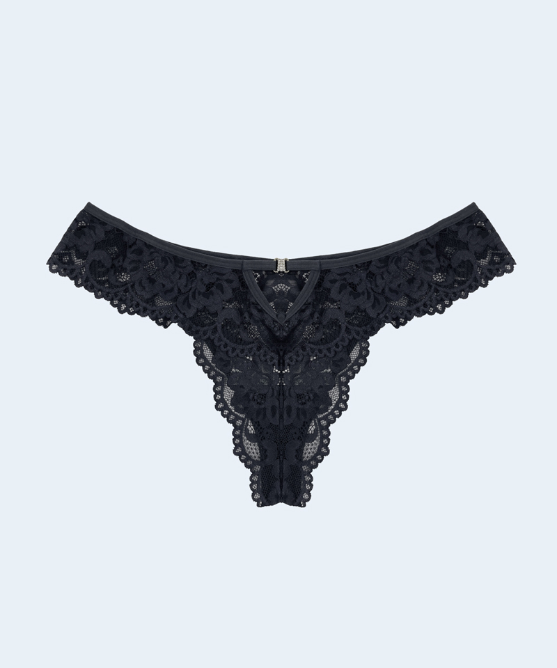 Calcinha Renda Biju Plus Size Jackie Lingerie Calcinha Renda