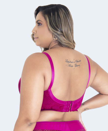 Suti De Microfibra Trabalhada Triangular Detalhe Plus Size Vi Lingerie Suti De Microfibra