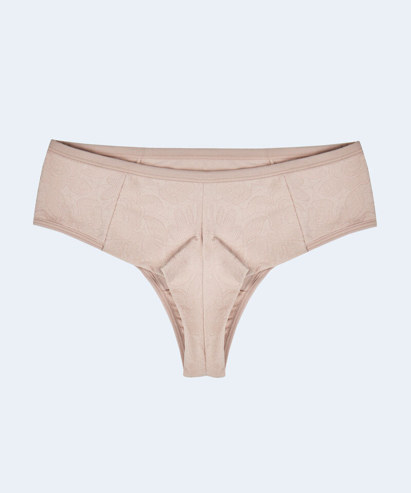 Calcinha De Microfibra Trabalhada Fio Dental Duplo Recortes Laterais Nayane Lingerie