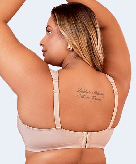 Sutiã Moldado Duplo sem Bojo Alça Reforçada Plus Size VI LINGERIE